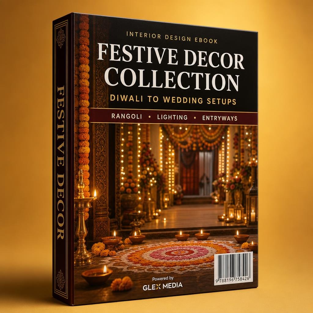 Festive Decor Collection — interior design ebook mockup by GLEX MEDIA